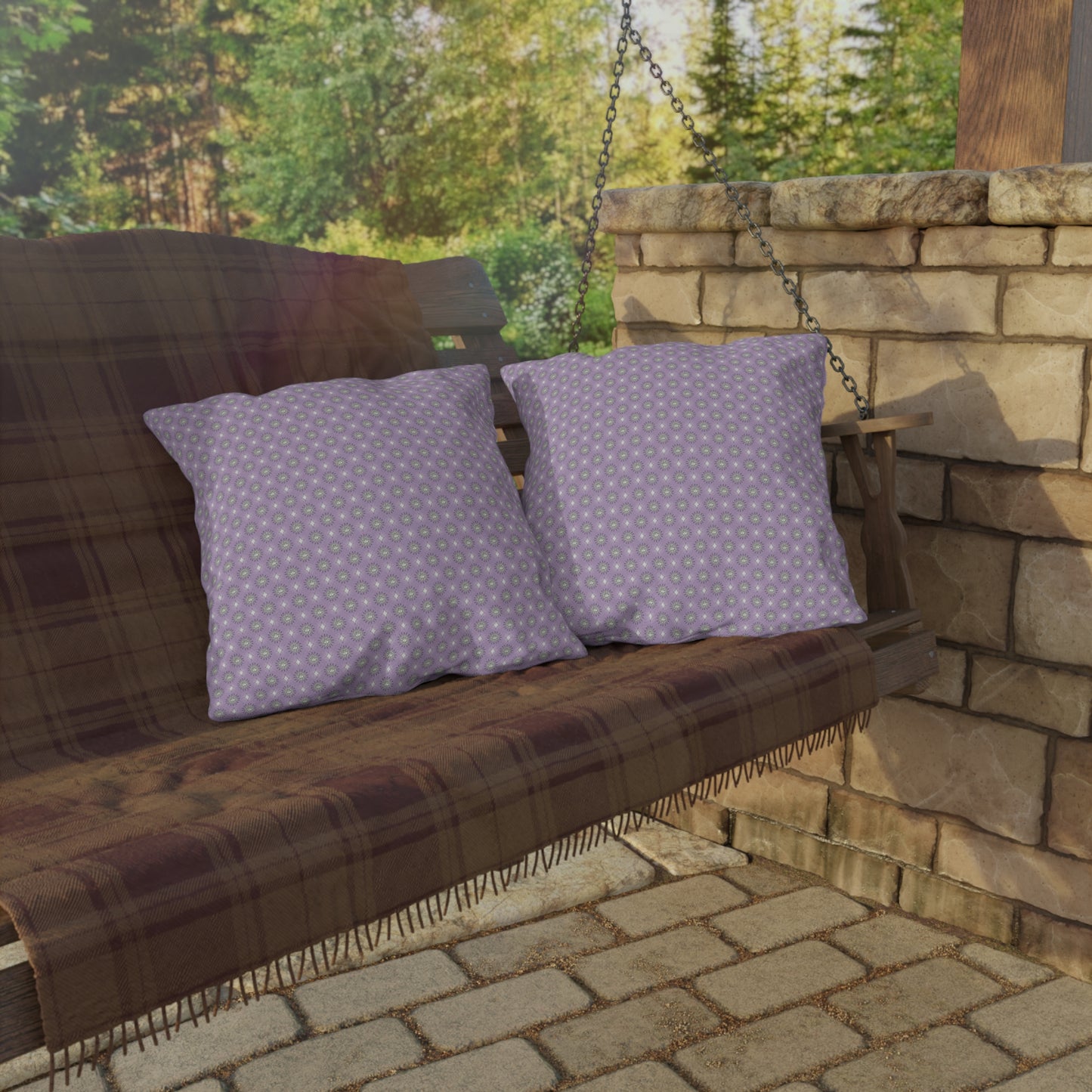 Lavender Star-crossed Bodies 20" x 20" Outdoor Pillow