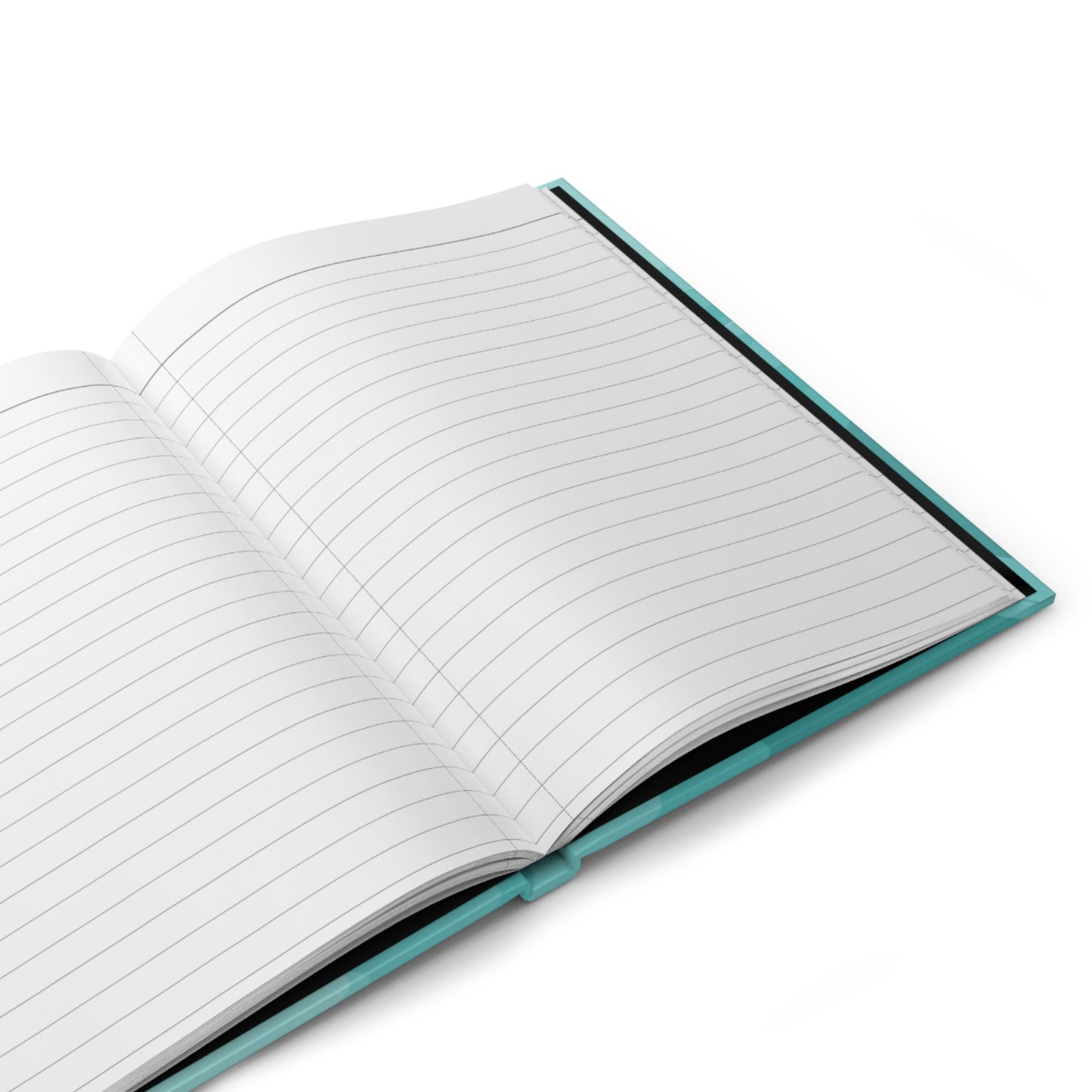 Tif Green Wavey 5.75" x 8" Hardcover Journal Matte with 150 lined pages