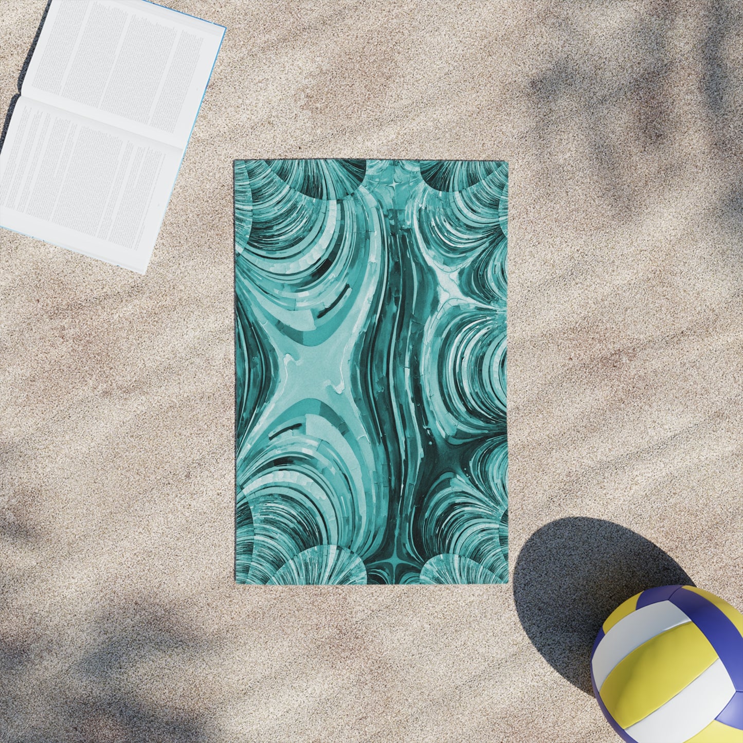 Uzi Spiral Tif Beach Towel, 18" x 27"