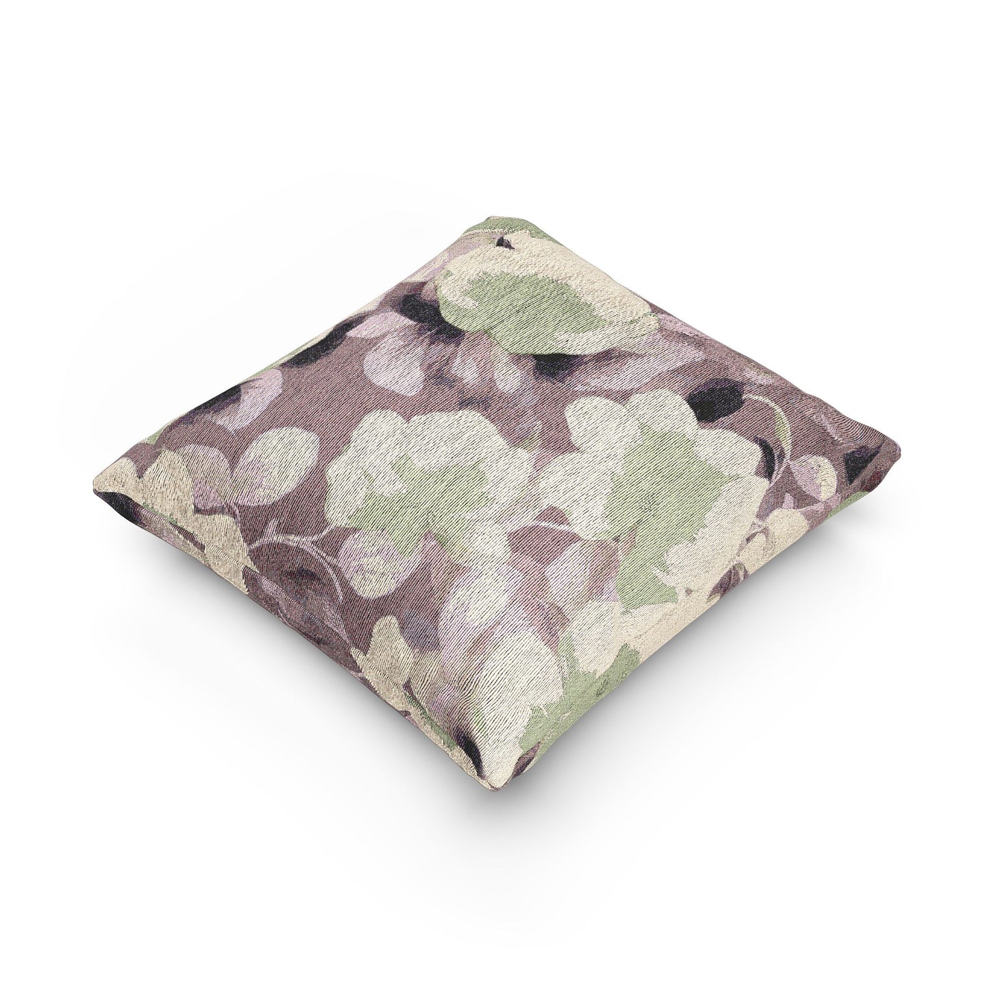 Lavender Yellow Florals Woven Pillow, 17" x 18"