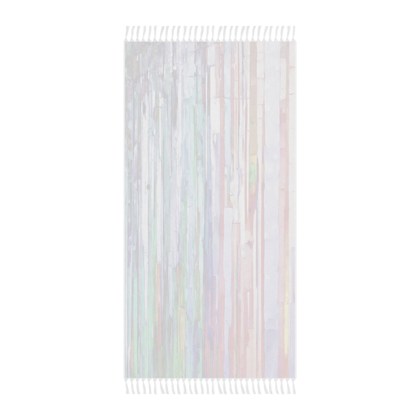 Striped Pastels 38" × 81" Boho Beach Cloth