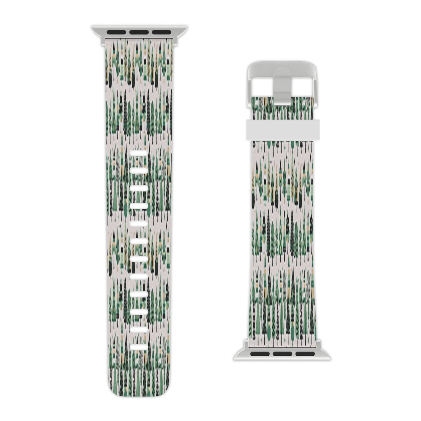 Mini Vintage Green Trees Watch Band for Apple Watch 8x.75/38-40mm/8x.75/42-44mm