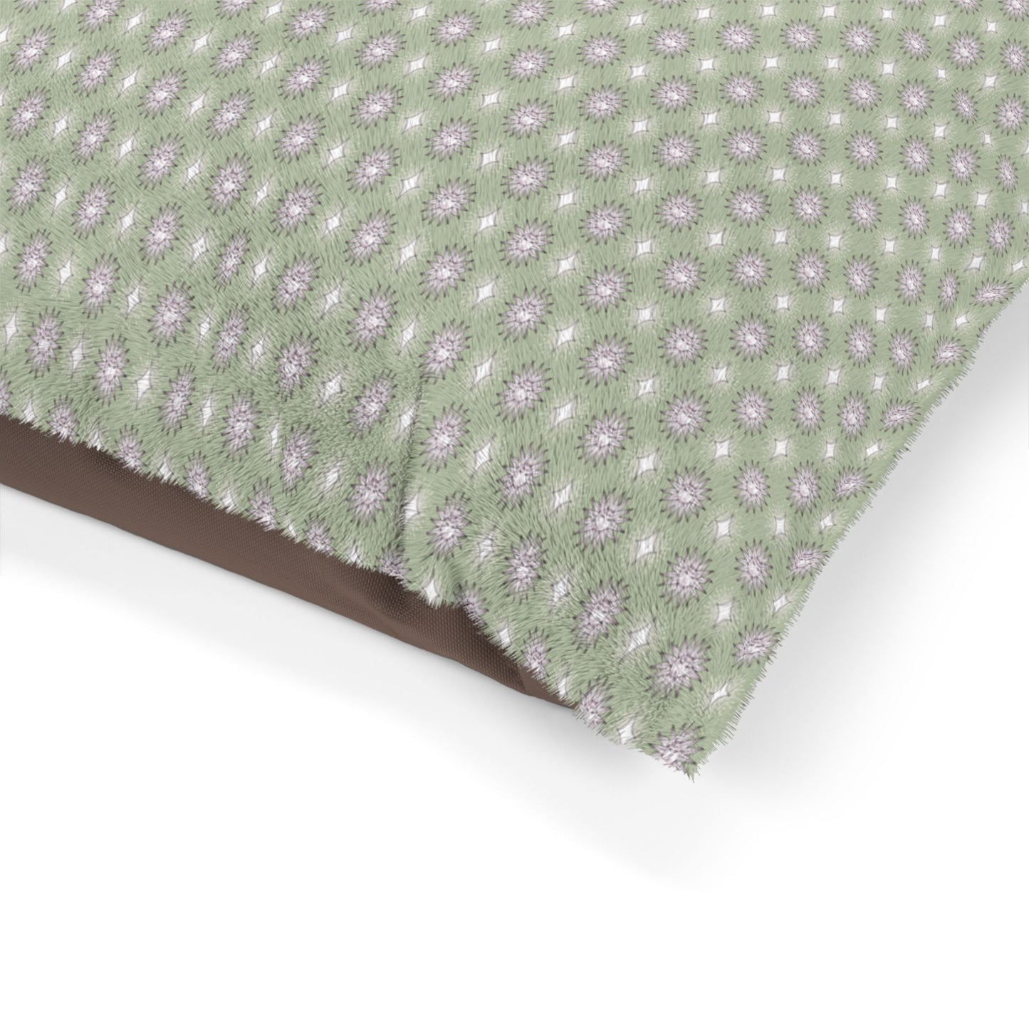 Olive Star-crossed Bodies Pet Bed, 50" × 40"