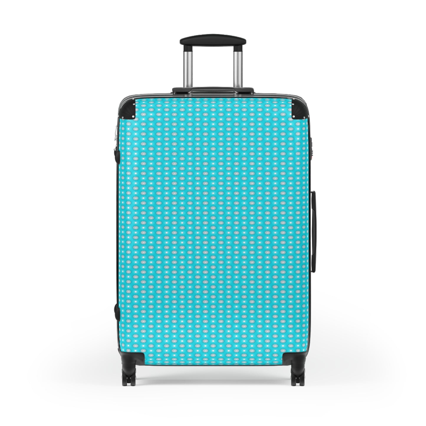 Tif Green Star-crossed Bodies Large Suitcase with built in lock, 4 double-wheels, telescopic handle, and ABS back hard-shell