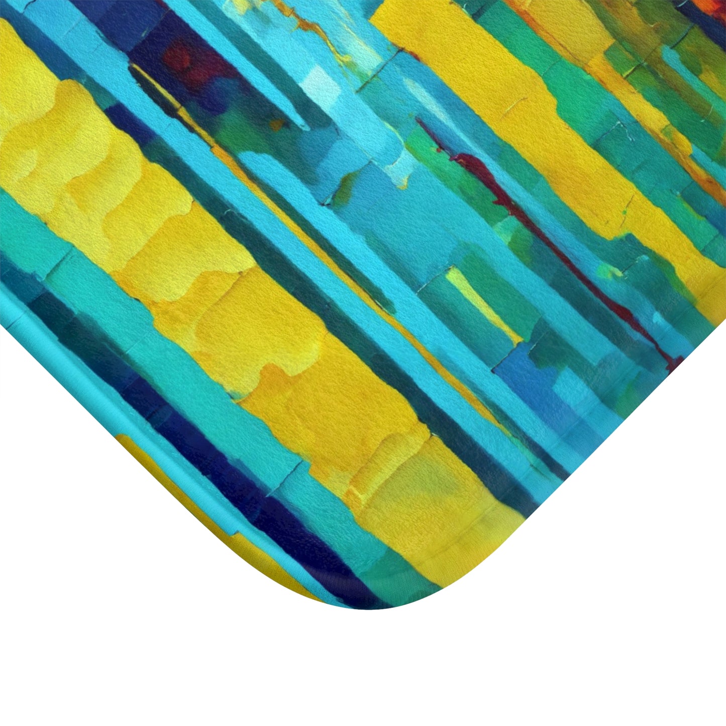 Striped Alpha Bath Mat, 24" x 17"