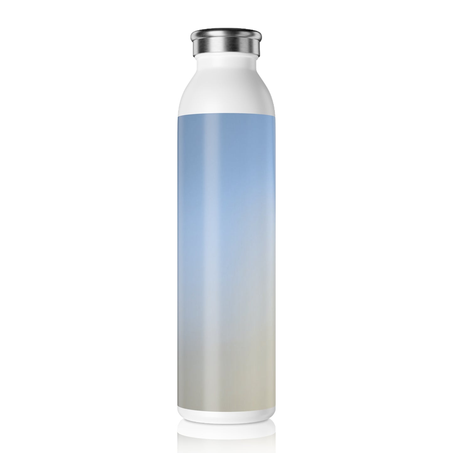 Cobalt Fade Slim Water Bottle, 20 oz White