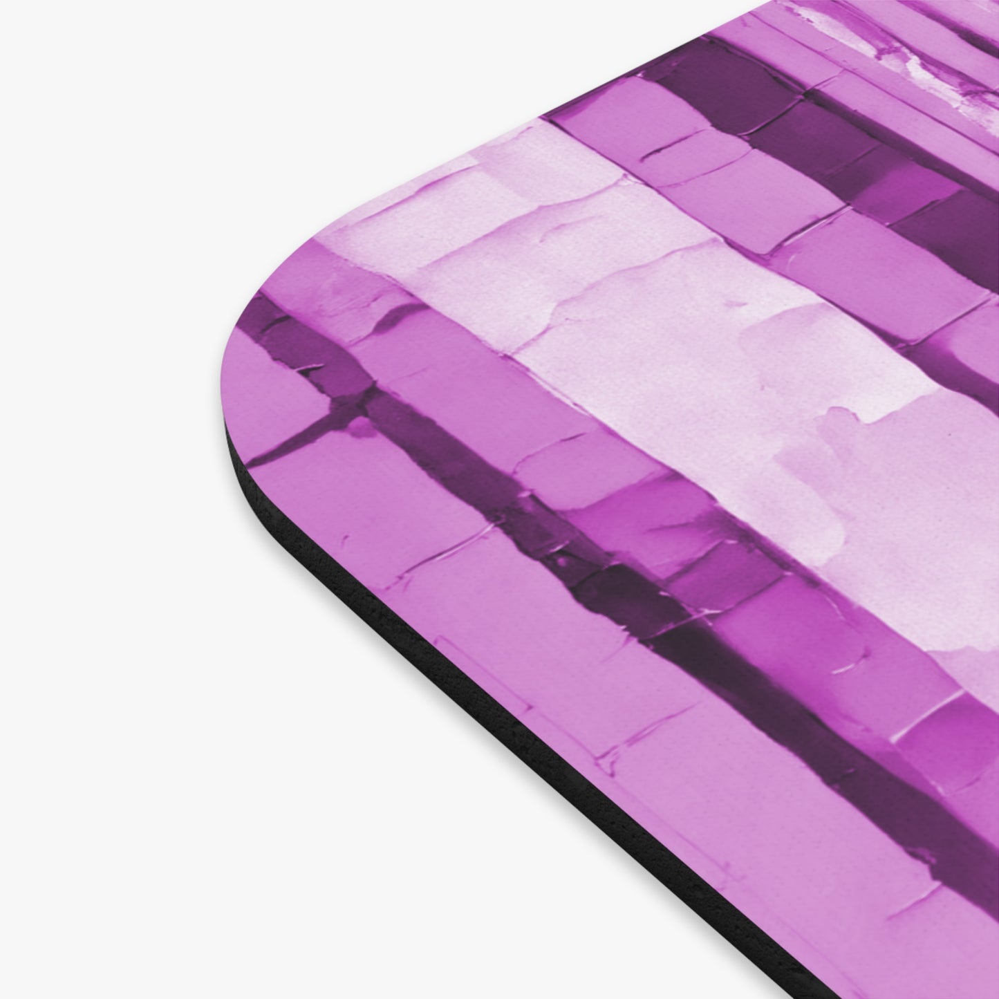 Striped Powder Lavender Mouse Pad, 9" x 8" Rectangle