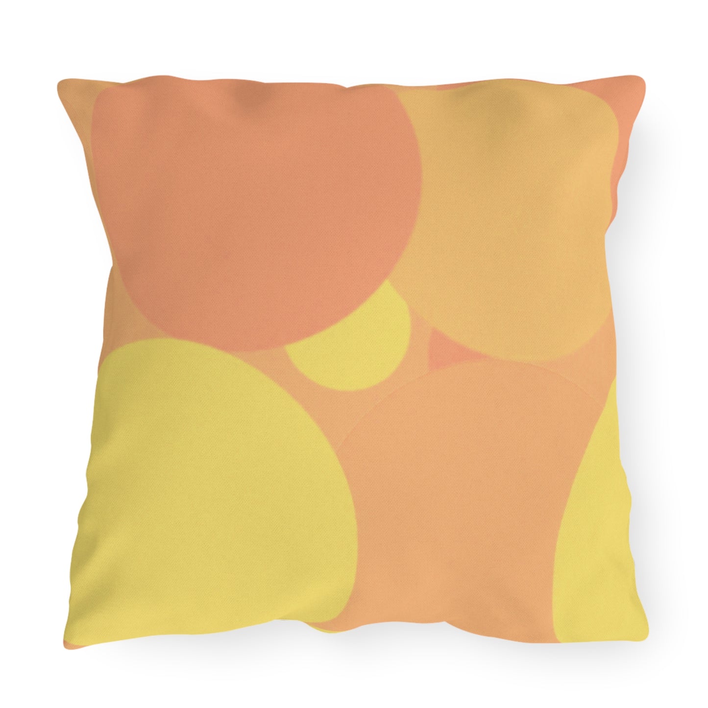 Pastel Bright Oranges Patches 20" x 20" Outdoor Pillow