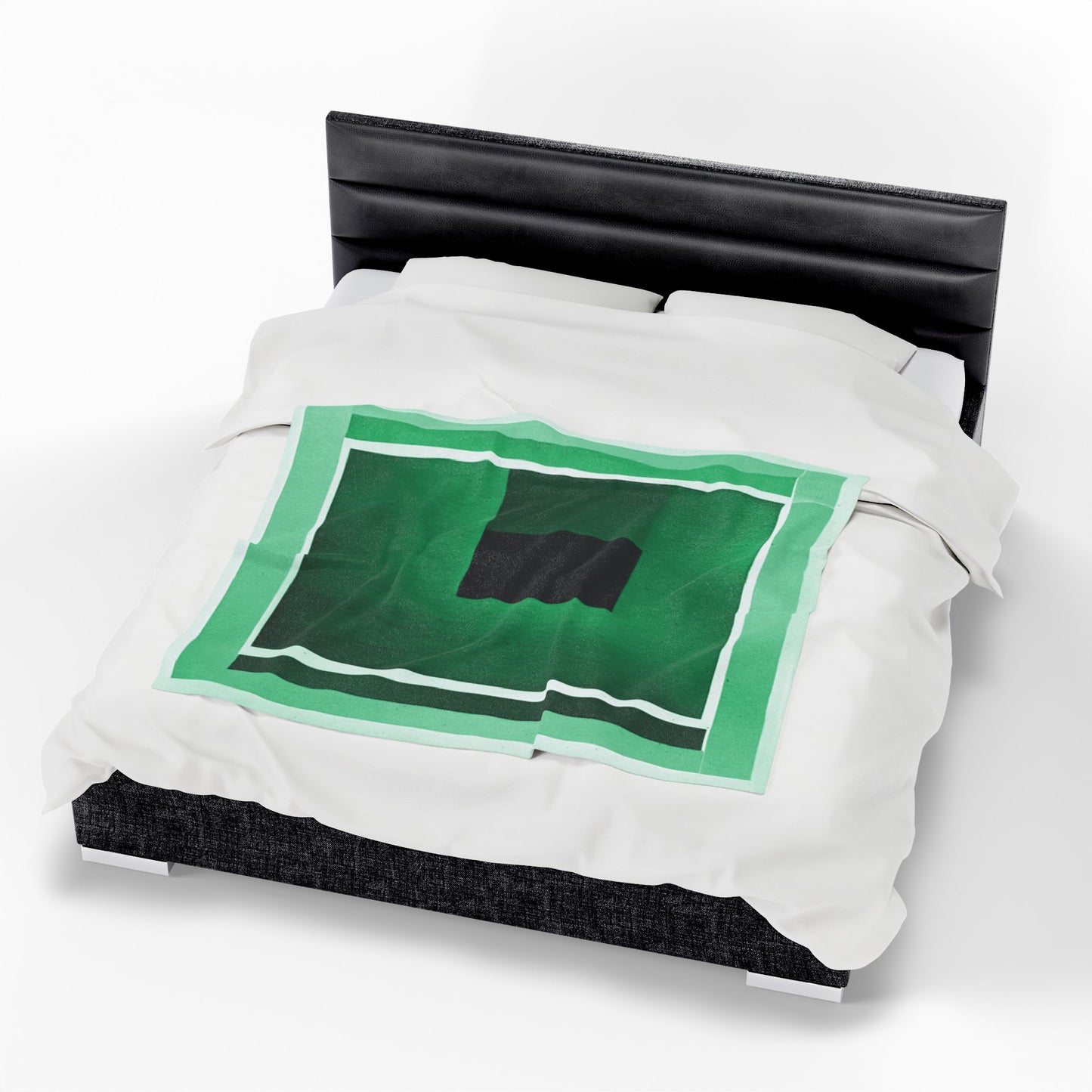 MInt Shadow Velveteen Plush Blanket, 50" x 60"