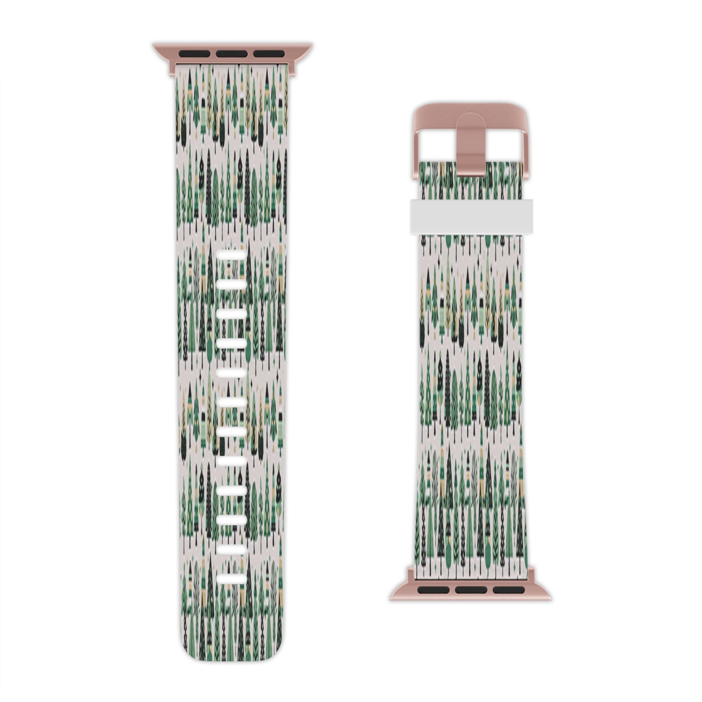 Mini Vintage Green Trees Watch Band for Apple Watch 8x.75/38-40mm/8x.75/42-44mm