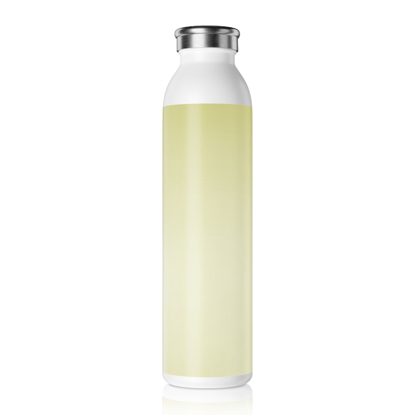 Lemon Fade Slim Water Bottle, 20 oz White