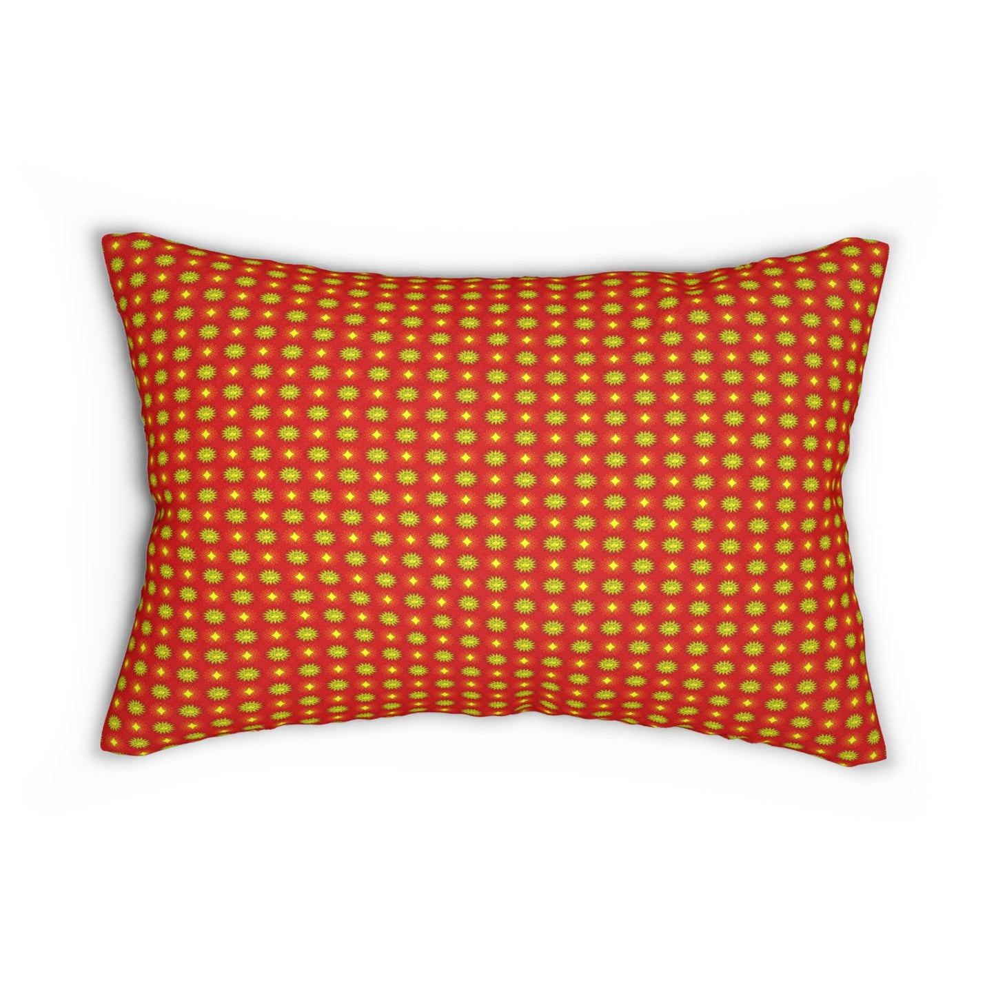 Late Evening Star-crossed Bodies Spun Polyester Lumbar Pillow, 20" x 14"