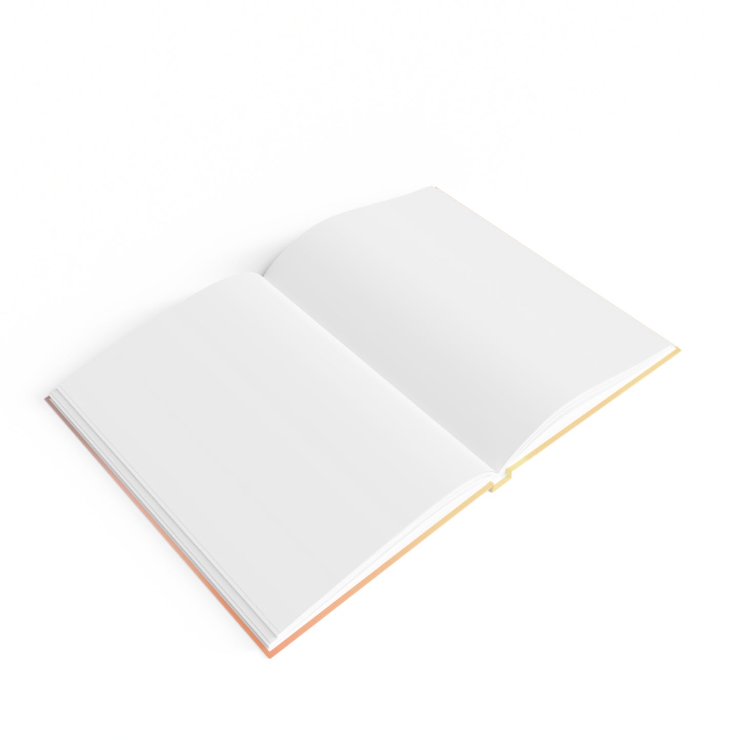 Hot Peach Fade 5" x 7" Journal - 128 Blank pages