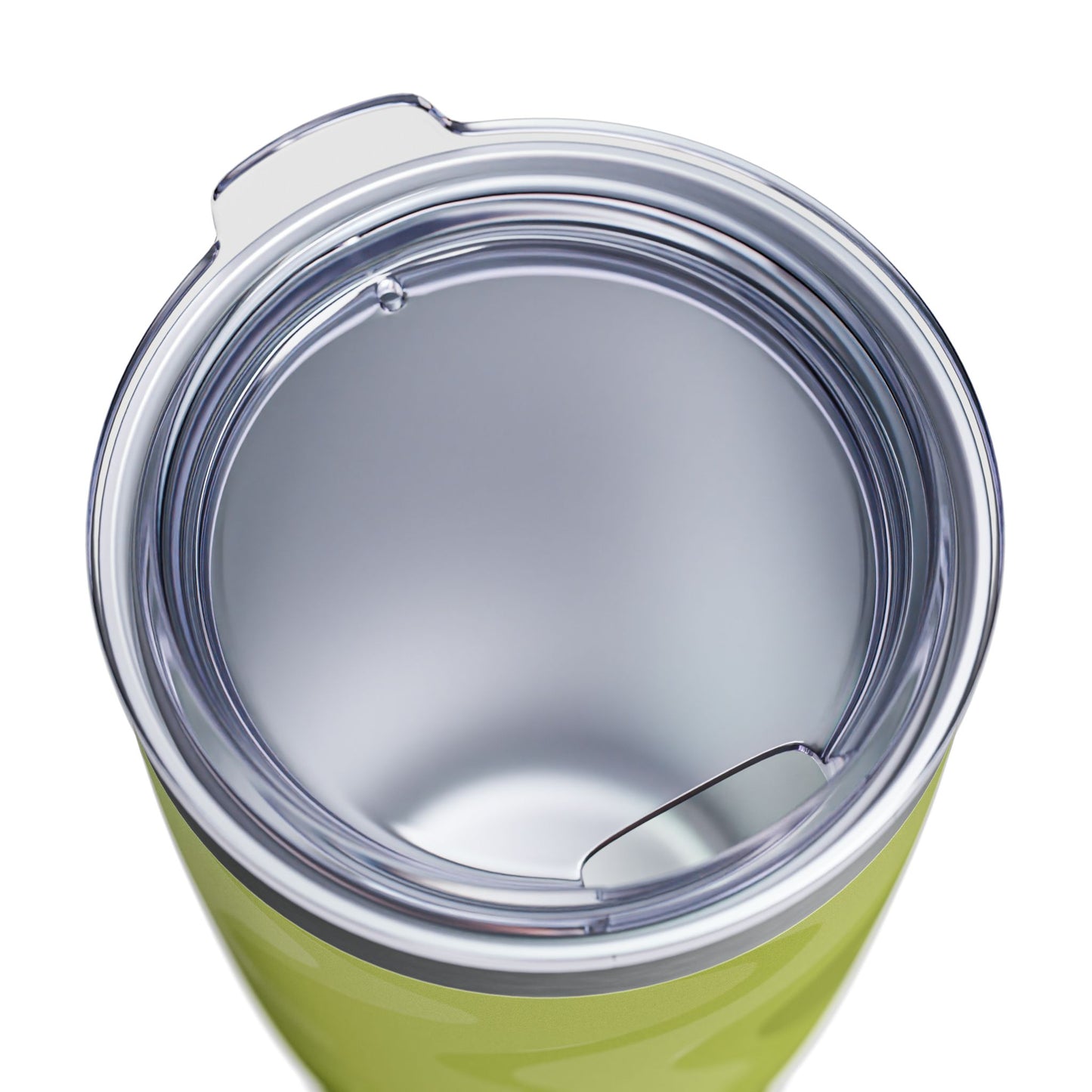 Lemon Wavey Ringneck Tumbler, 20oz in white, steel and black