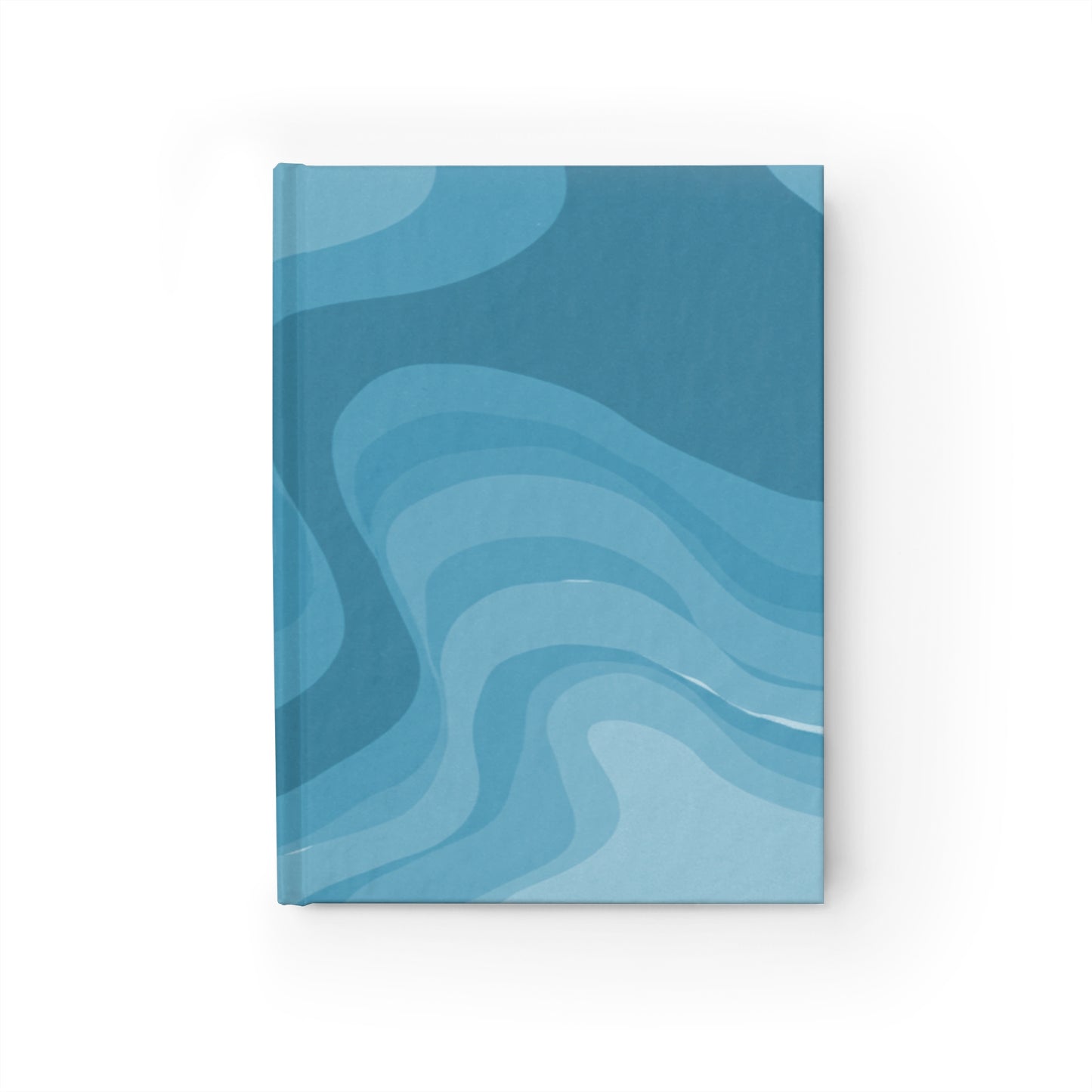Sky Blue Wavey 5" x 7" Journal - 128 Ruled Line pages