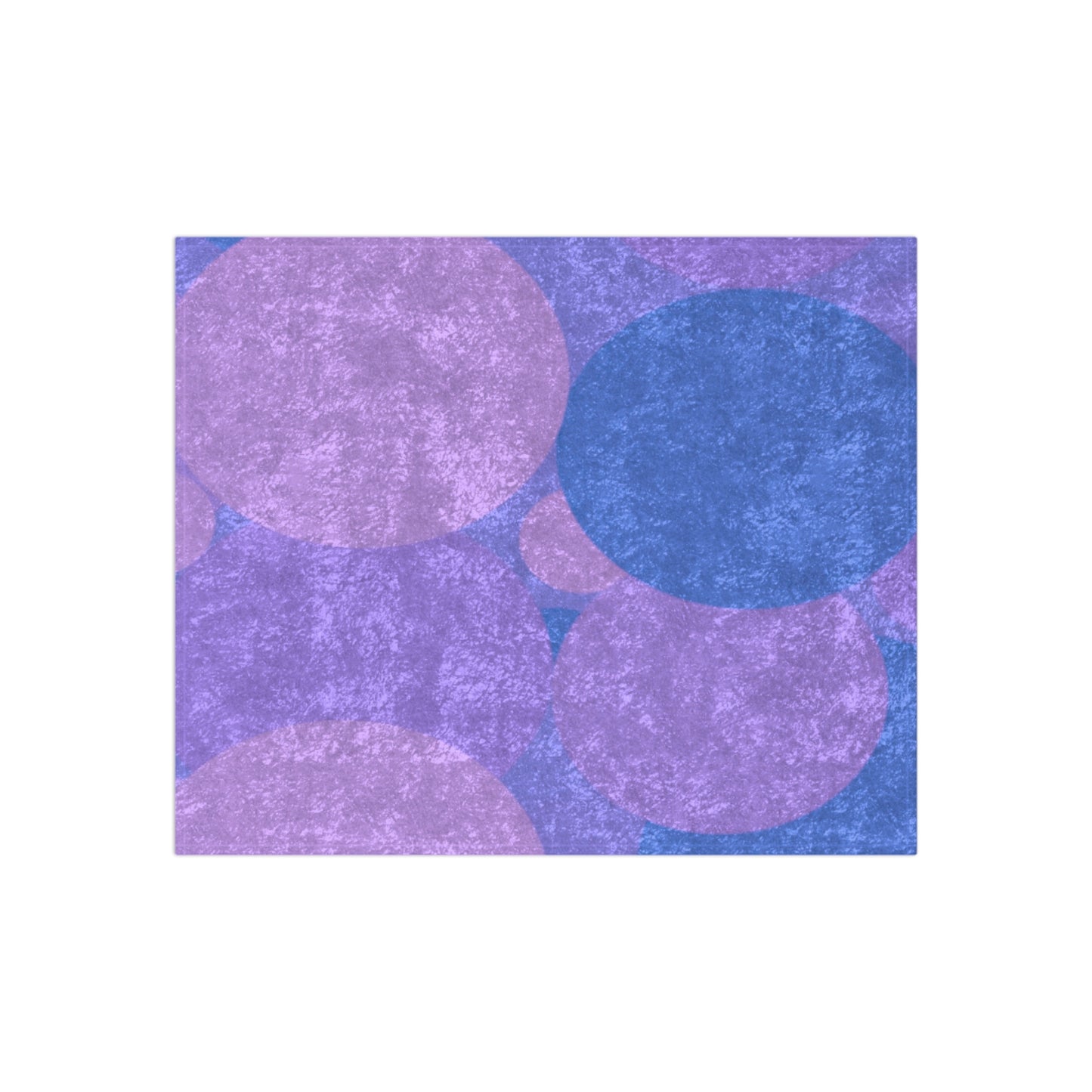 Pastel Purple Family Patches 50" x 60" Crushed Velvet Blanket