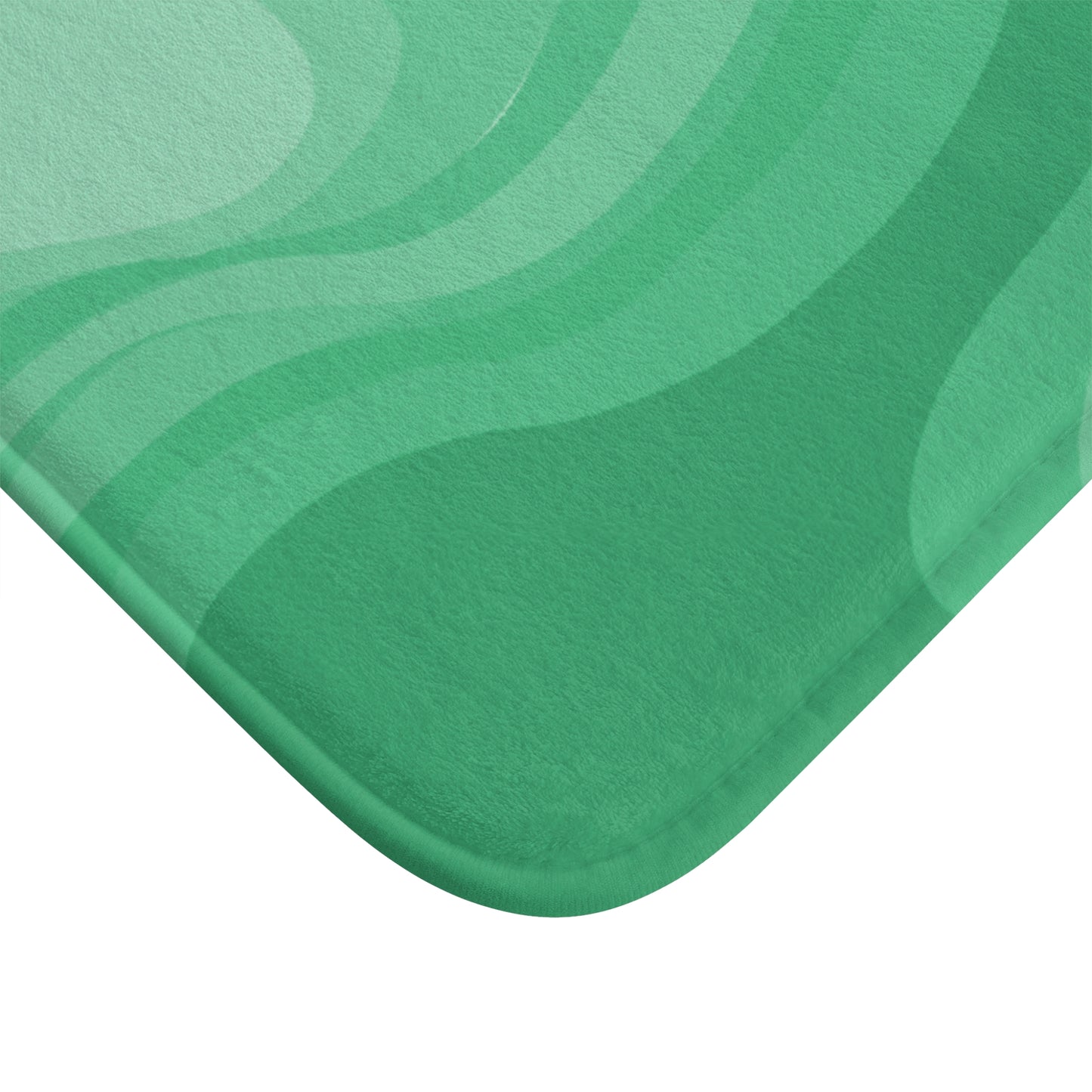 Mint Green Wavey 24" x 17" Bath Mat