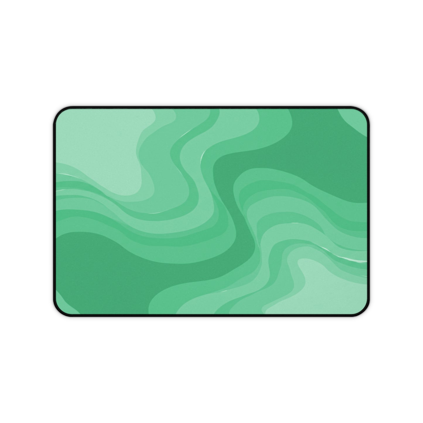 Mint Green Wavey 12" x 18" Desk Mat