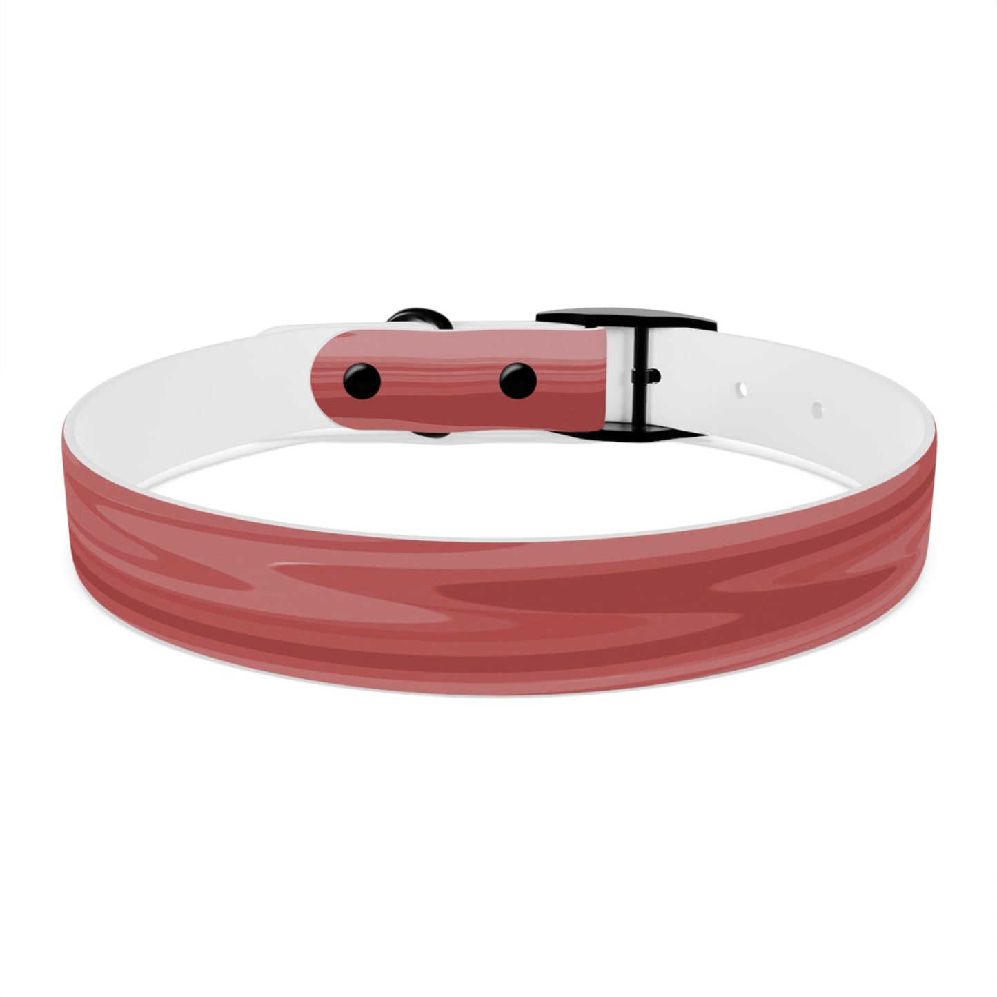 Power Red Wavey Large Dog Collar