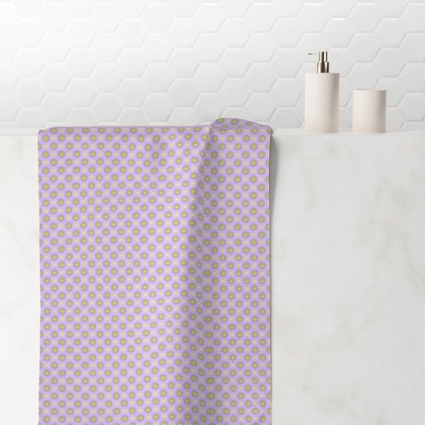 Magenta Star-crossed Bodies Mink-Cotton Towel (50% polyester, 50% cotton), 30" x 60"