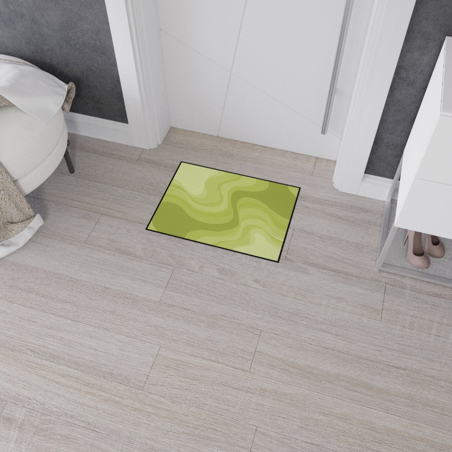 Lemon Wavey 18" x 24" Heavy Duty Floor Mat