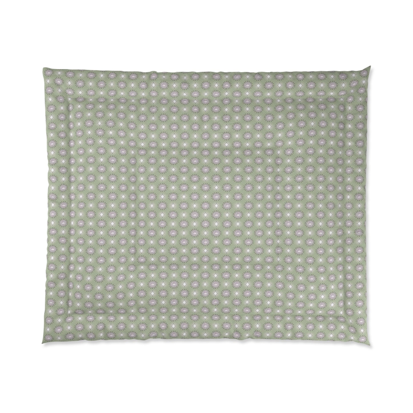 Olive Star-crossed Bodies Comforter, 104" × 88"