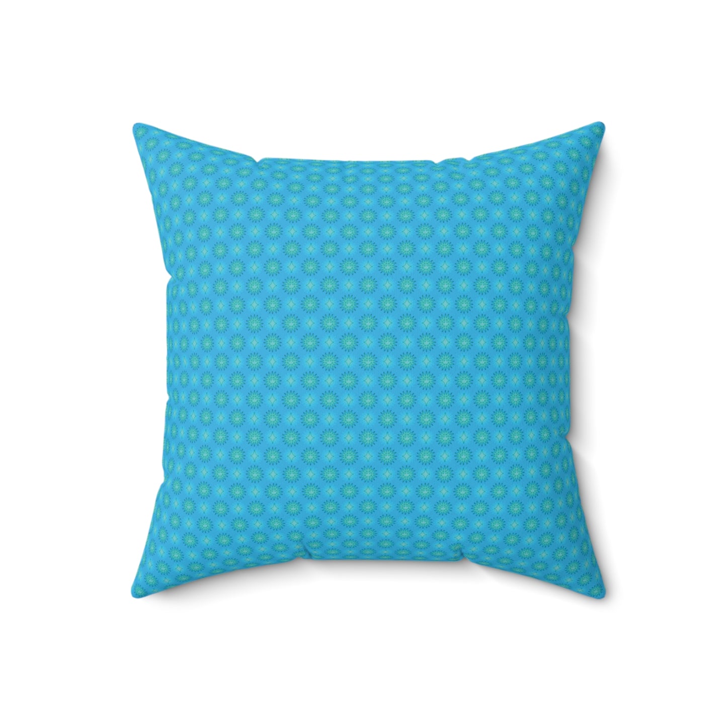 Light Blue Star-crossed Bodies Faux Suede Square Pillow, 18" x 18"