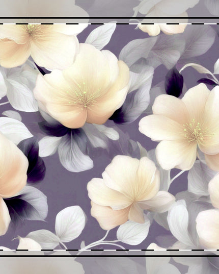 White Blush Floral Bunch Cotton Twill Napkin, 10" x 10"