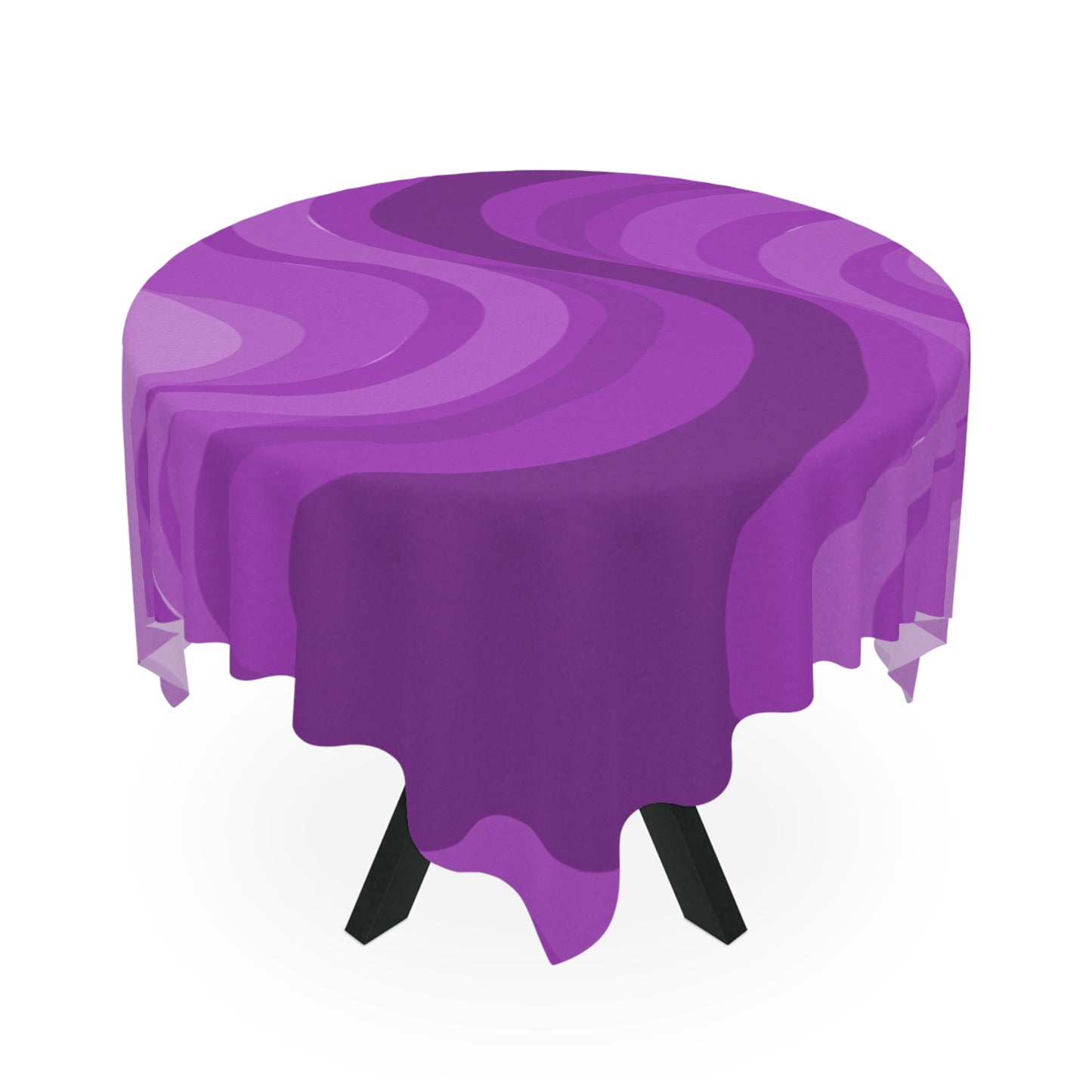 Wavey Purple Wavey Tablecloth, 55" x 55"