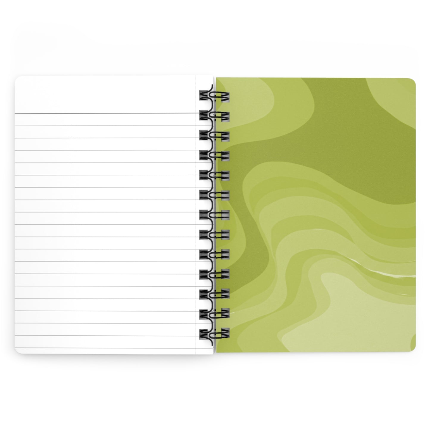 Lemon Wavey Spiral Bound Journal, 5" x 7" 150 pages