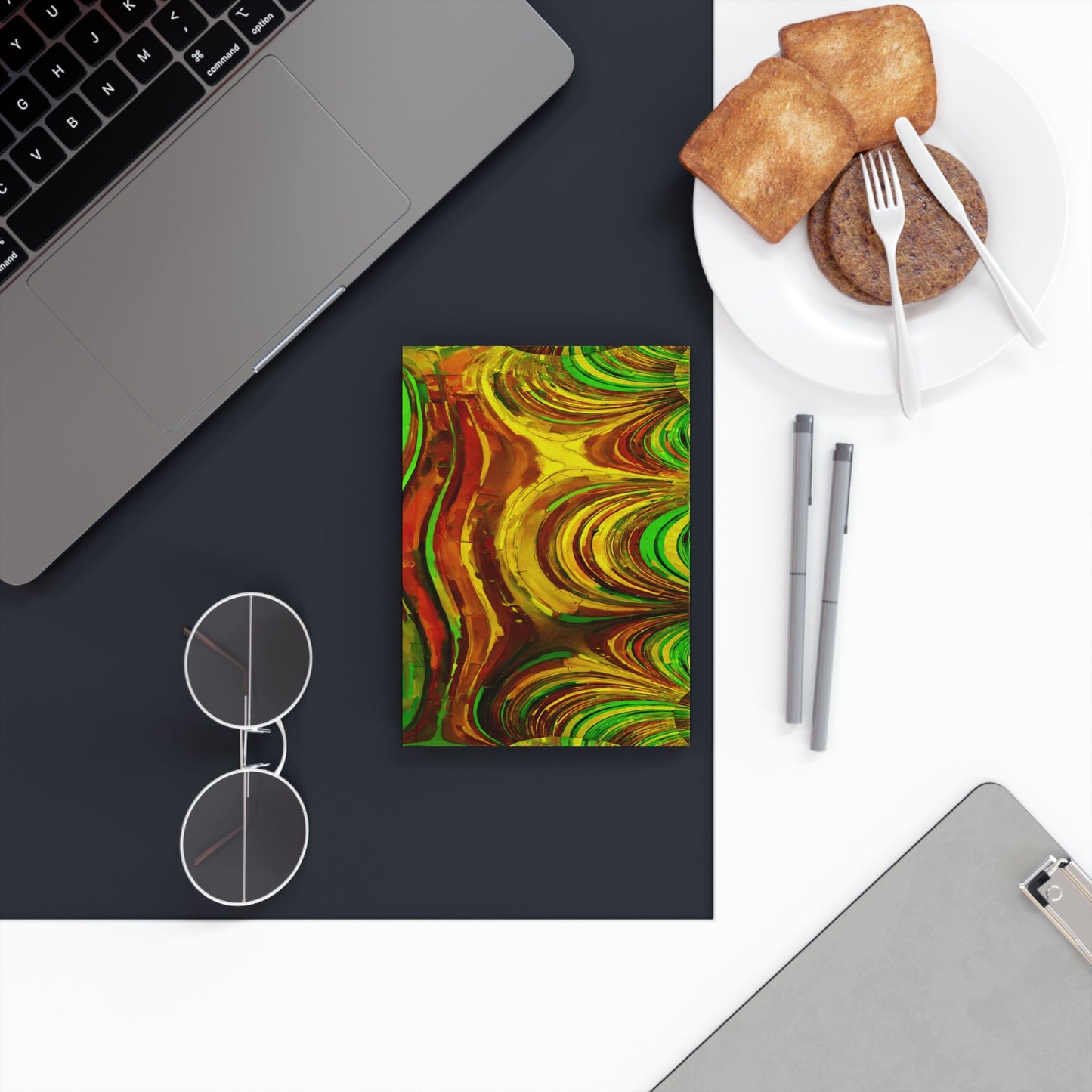 Uzi Spiral Beta 5.2" x 7.4" Hard Backed Journal with 128 blank pages