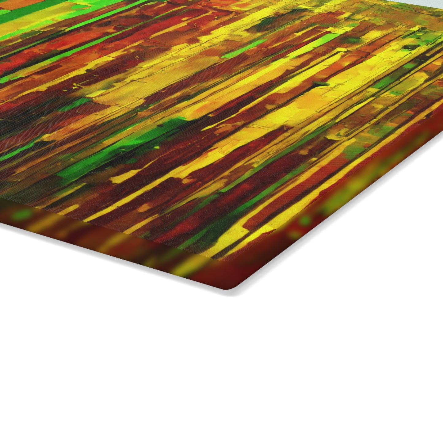 Striped Beta 11" x 15" Glass Cutting Board