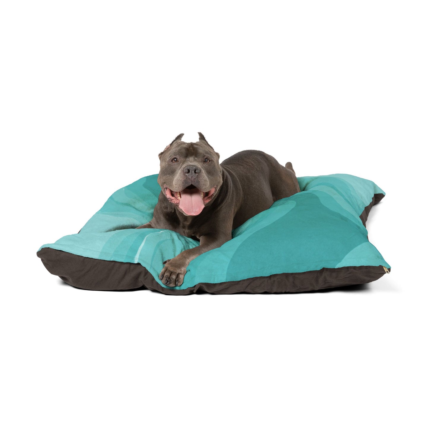 Tif Green Wavey 50" × 40" Pet Bed