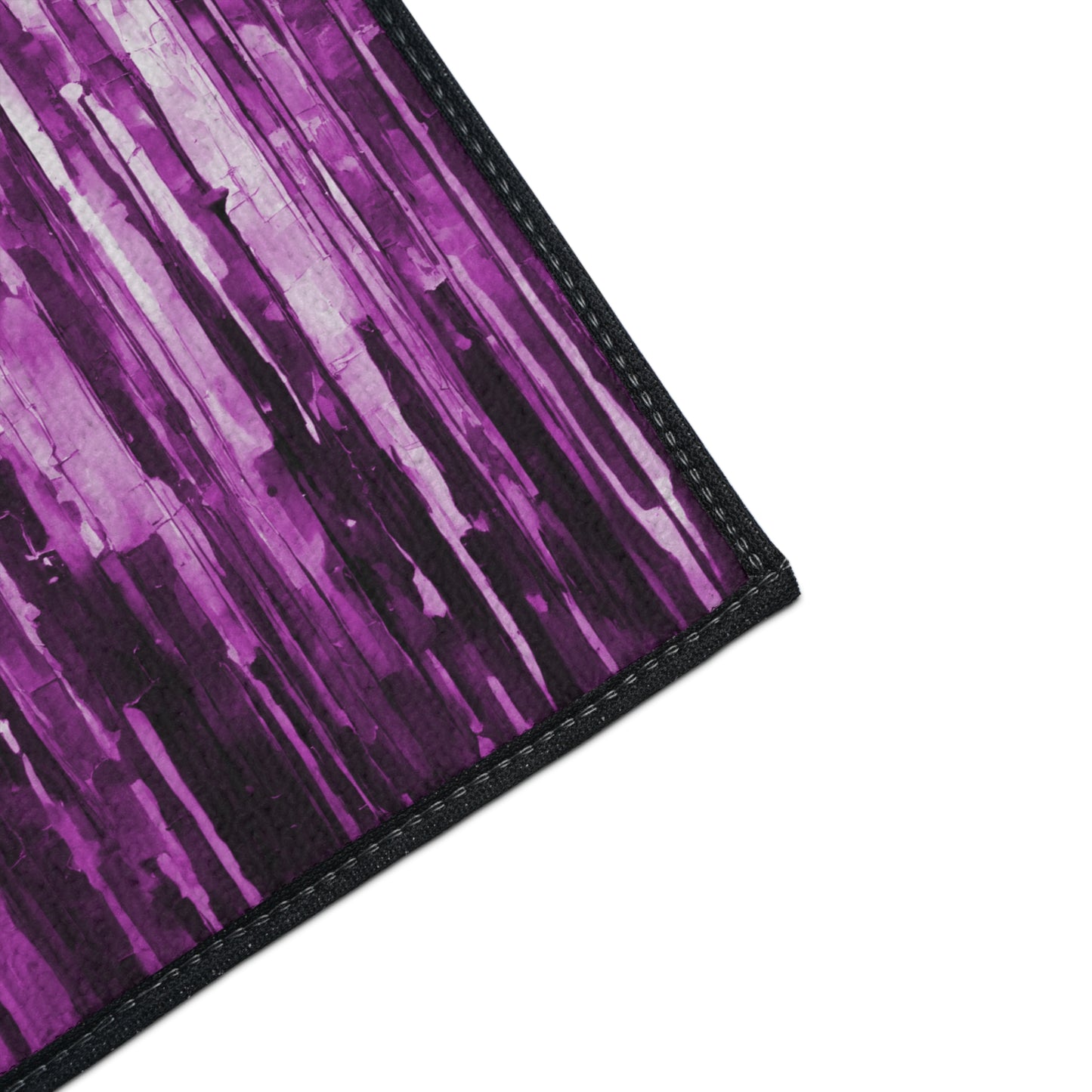 Striped Powder Lavender 18" x 27" Heavy Duty Floor Mat