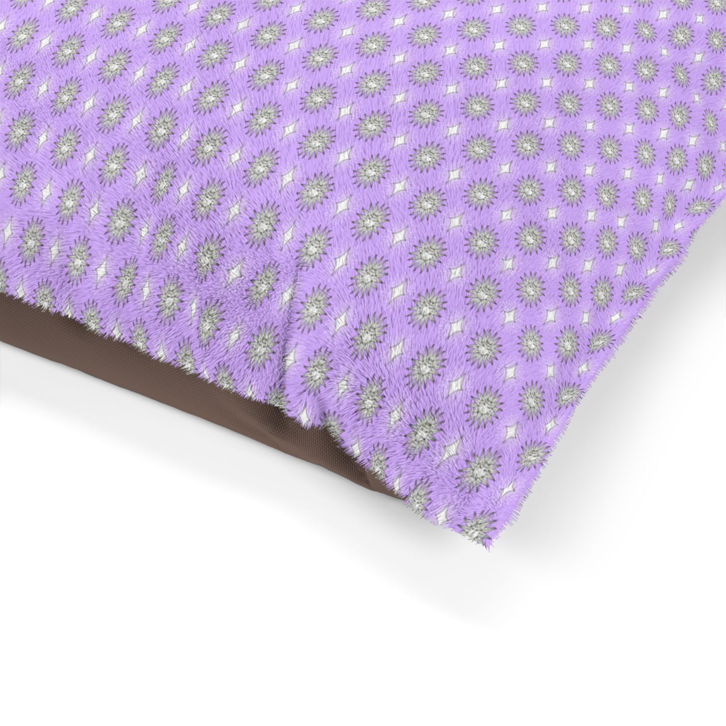 Lavender Star-crossed Bodies Pet Bed, 50" × 40"