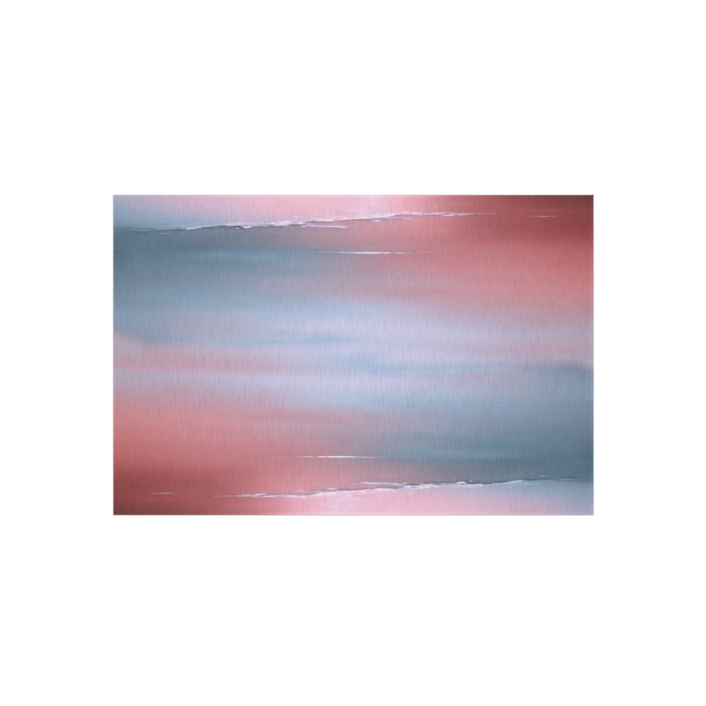 Gray Sea Pink Fog 48" x 72" Outdoor Rug