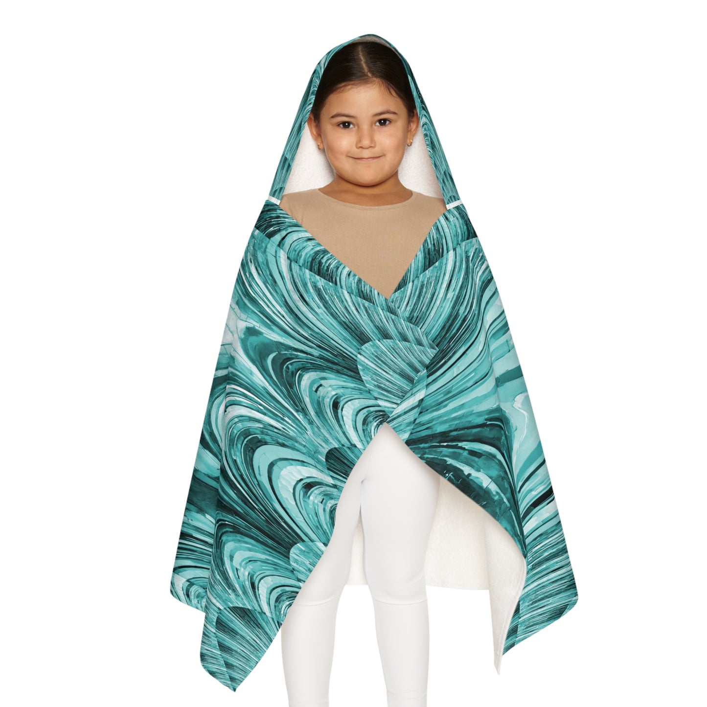 Uzi Spiral Tif Youth Hooded Towel, 24" x 48"