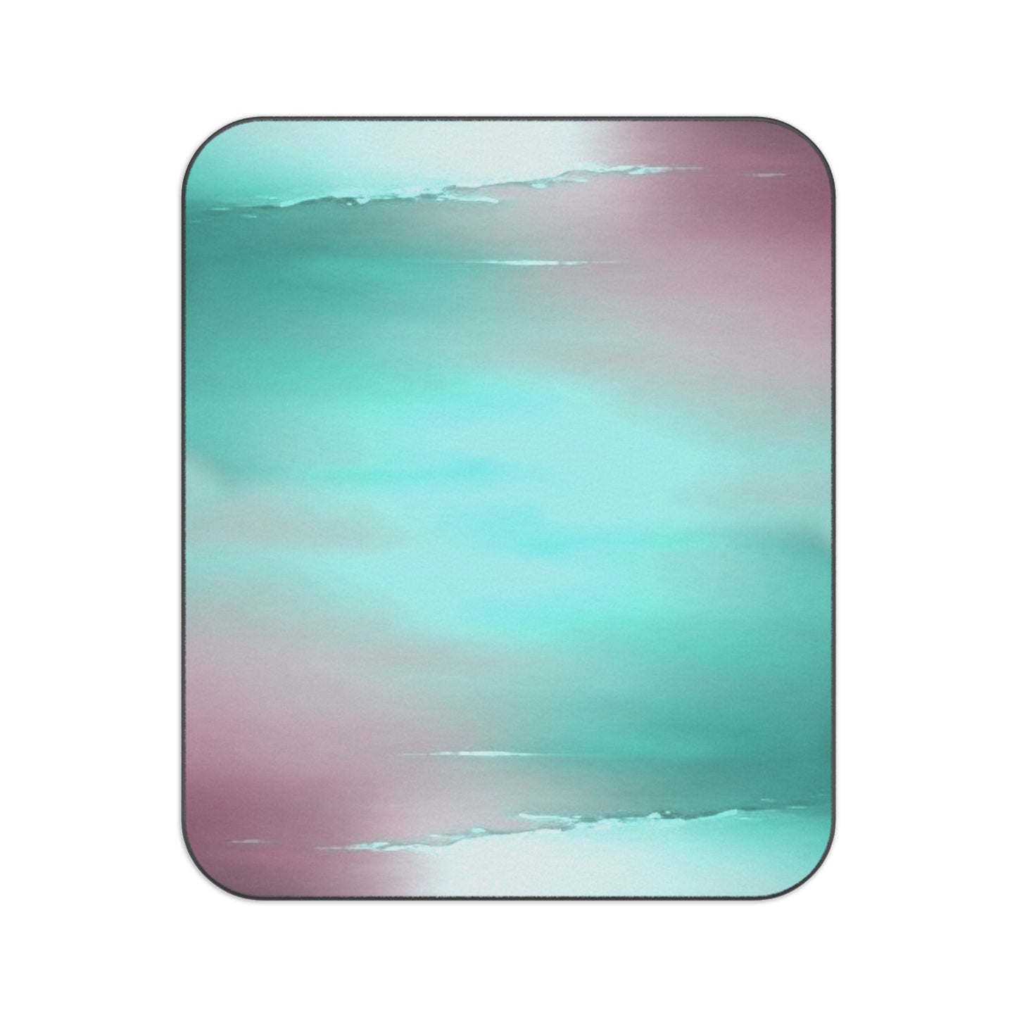 Green Sea Lavender Fog 61" × 51" Picnic Blanket