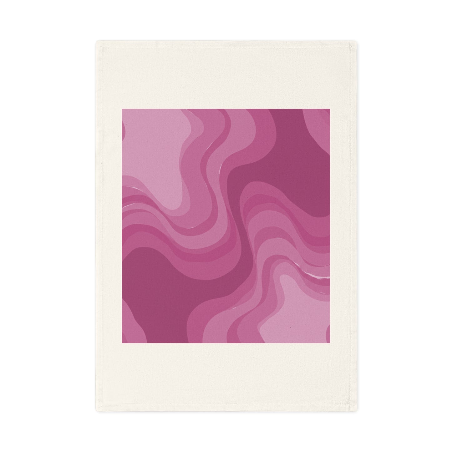 Pinky Mauve Wavey 19.6" x 27.5" Cotton Tea Towel