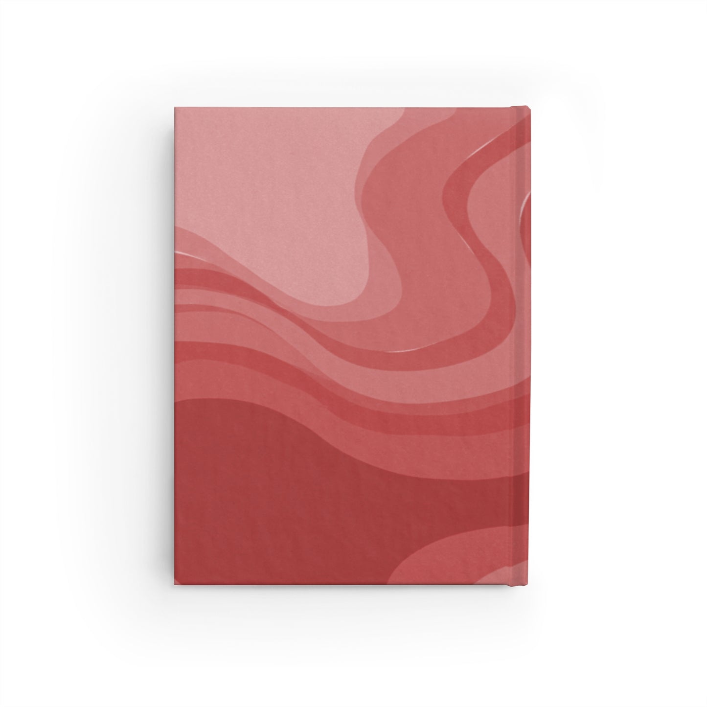 Power Red Wavey 5" x 7" Journal - 128 Blank pages