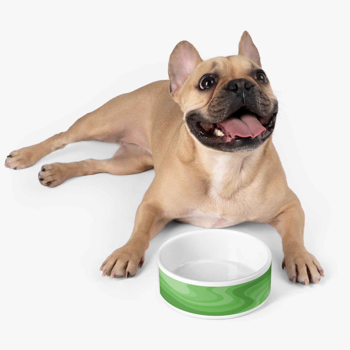 Greenie Meanie Wavey 16 oz Pet Bowl