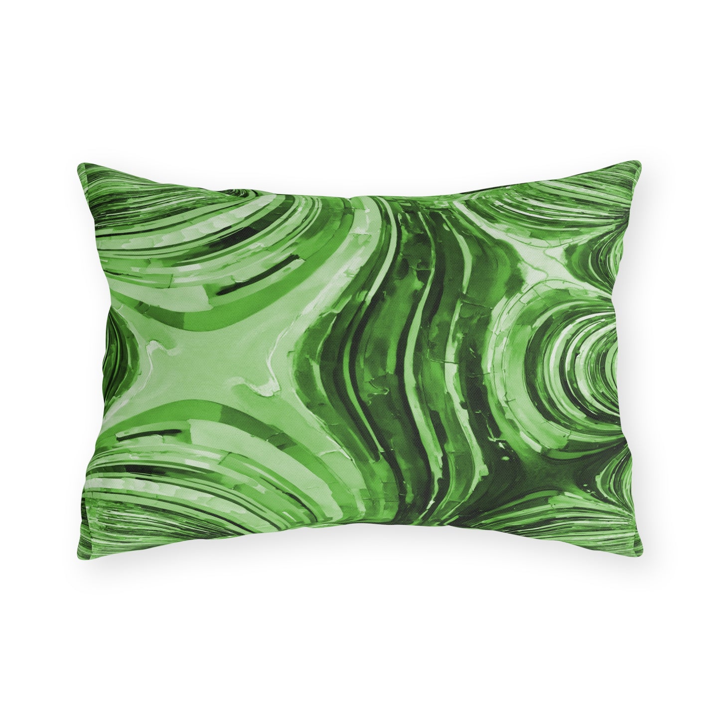 Uzi Spiral Mint Pastel 20" x 14" Outdoor Pillow