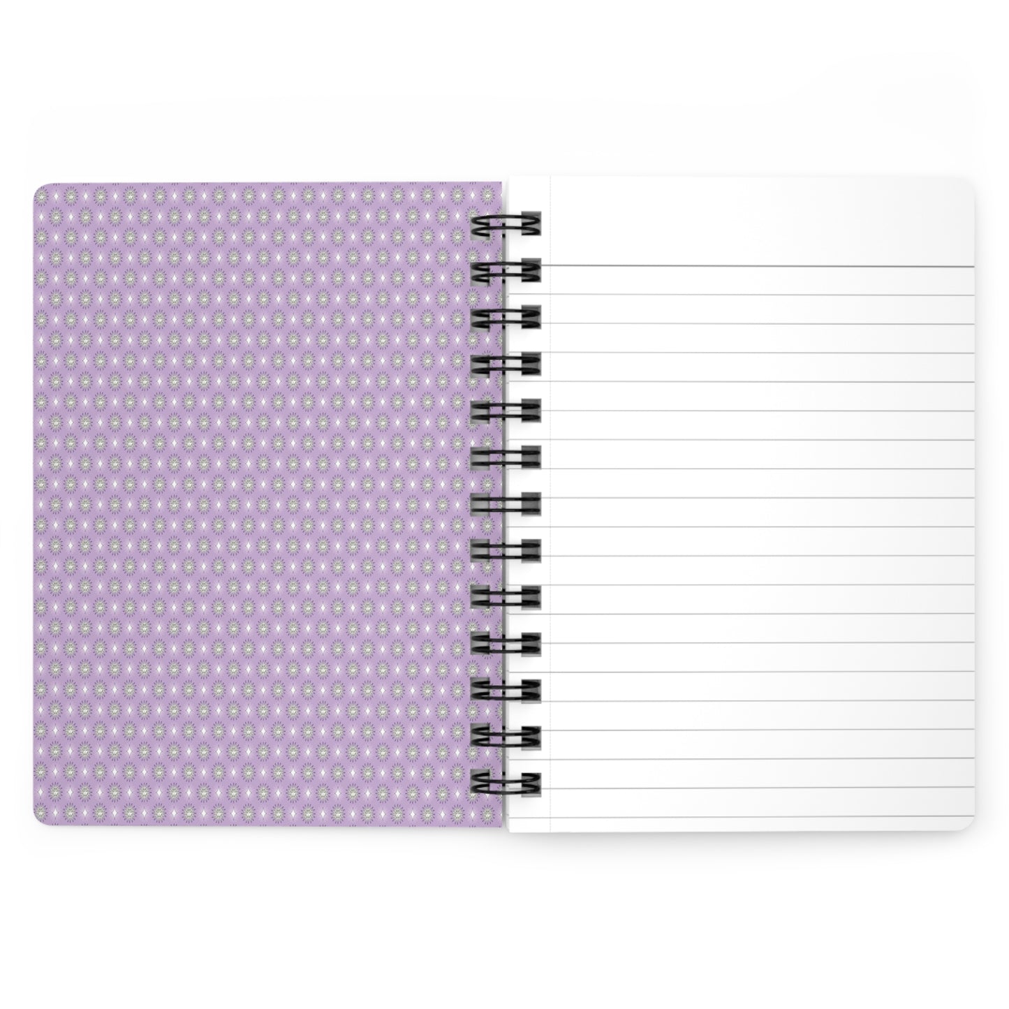 Lavender Star-crossed Bodies Spiral Bound Journal, 5" x 7" 150 pages