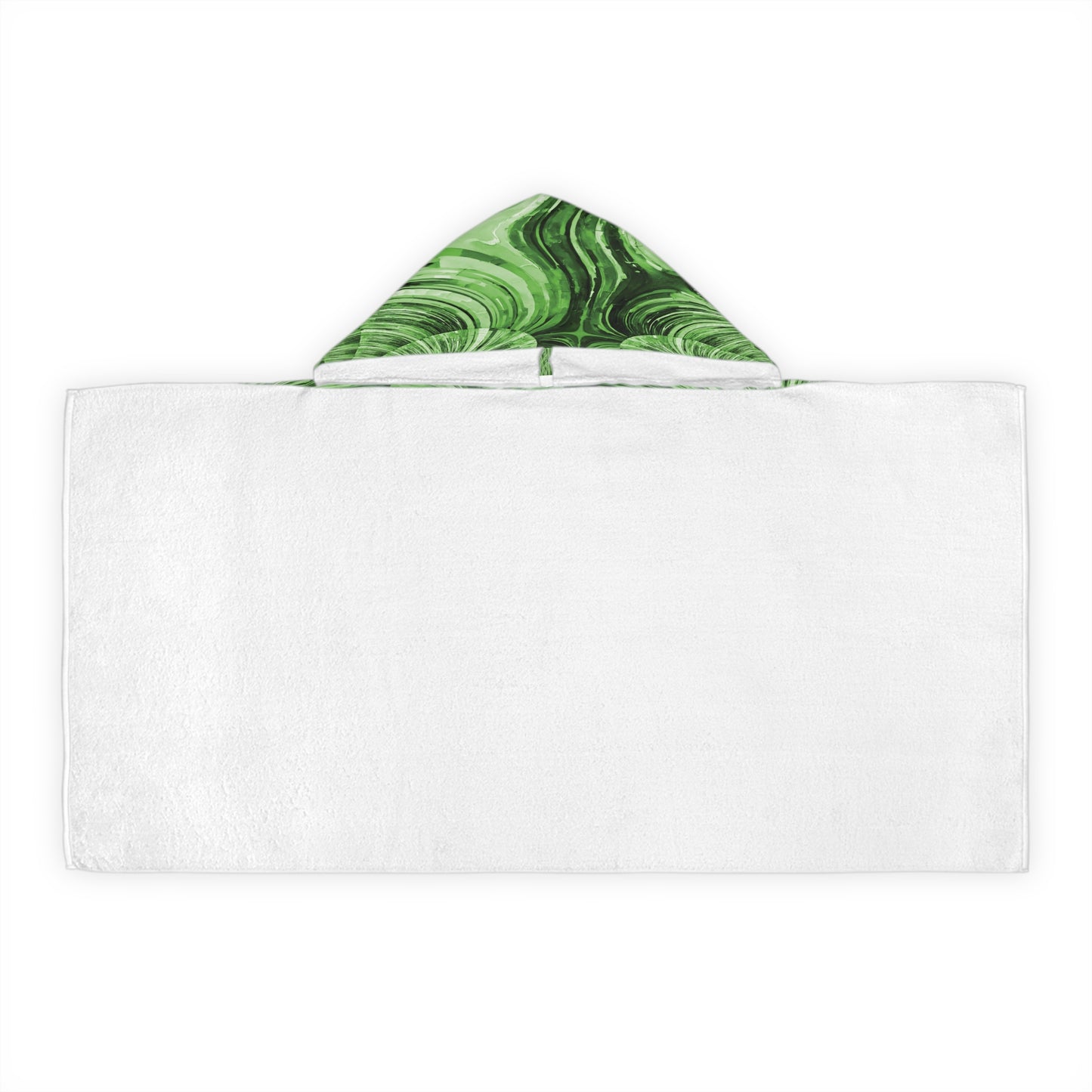 Uzi Spiral Mint Pastel Youth Hooded Towel, 24" x 48"