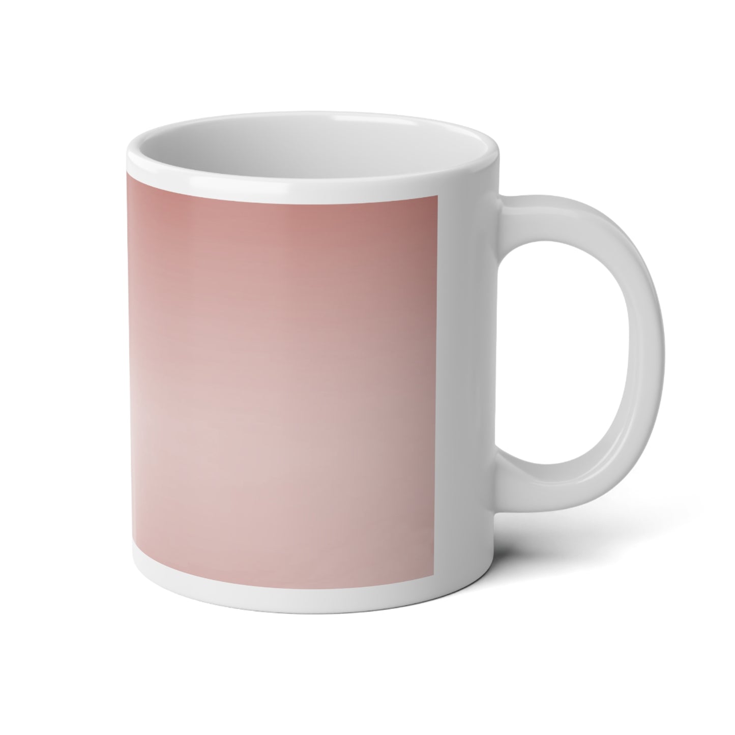 Rose Red Fade 20 oz White Glossy Jumbo Mug
