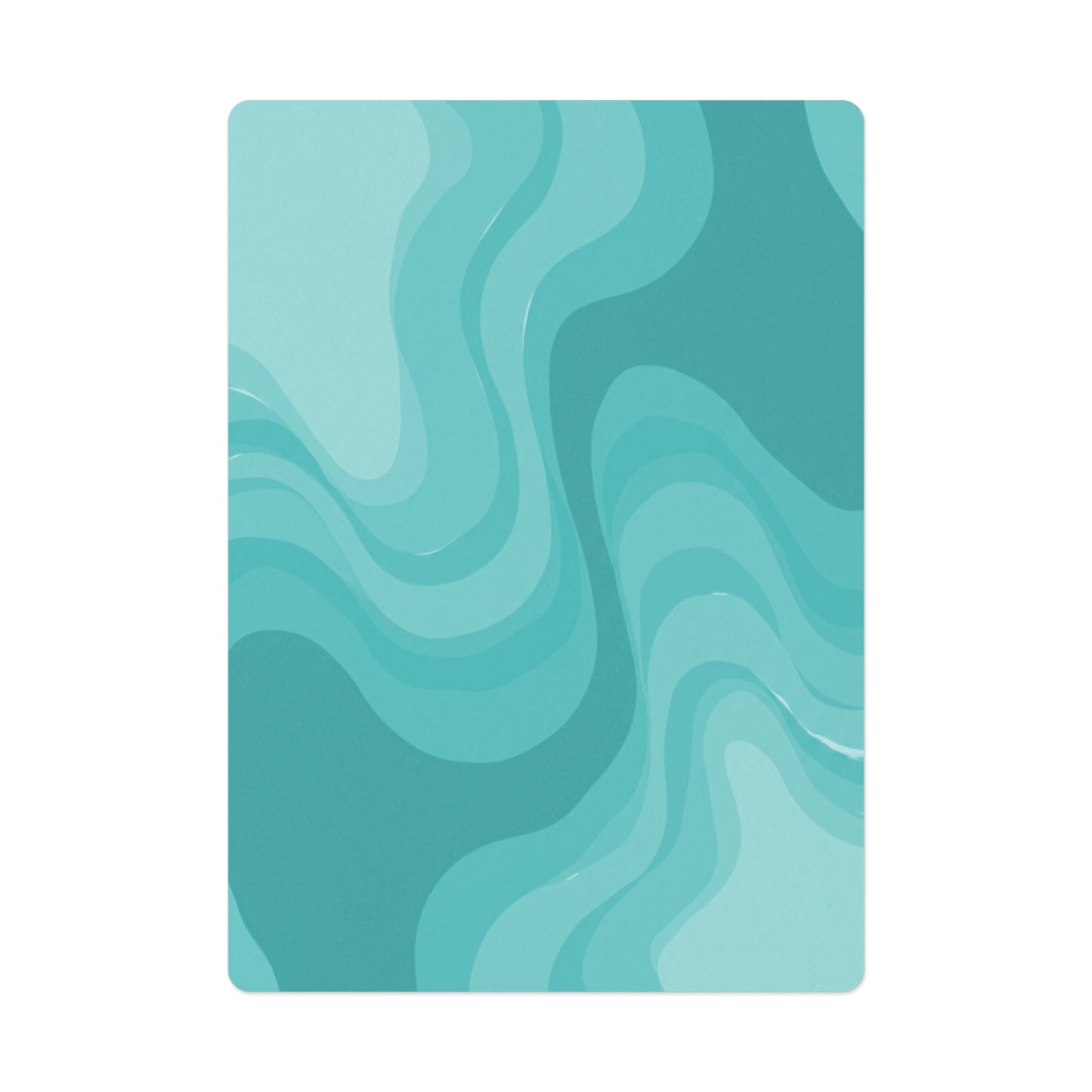 Tif Green Wavey Poker Cards
