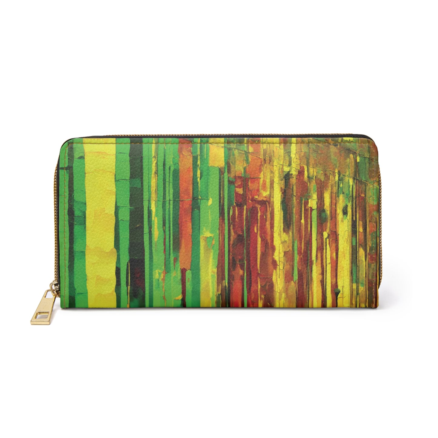 Striped Beta Elegant Abstract Zipper Wallet - Stylish & Functional Accessory for Everyday Use