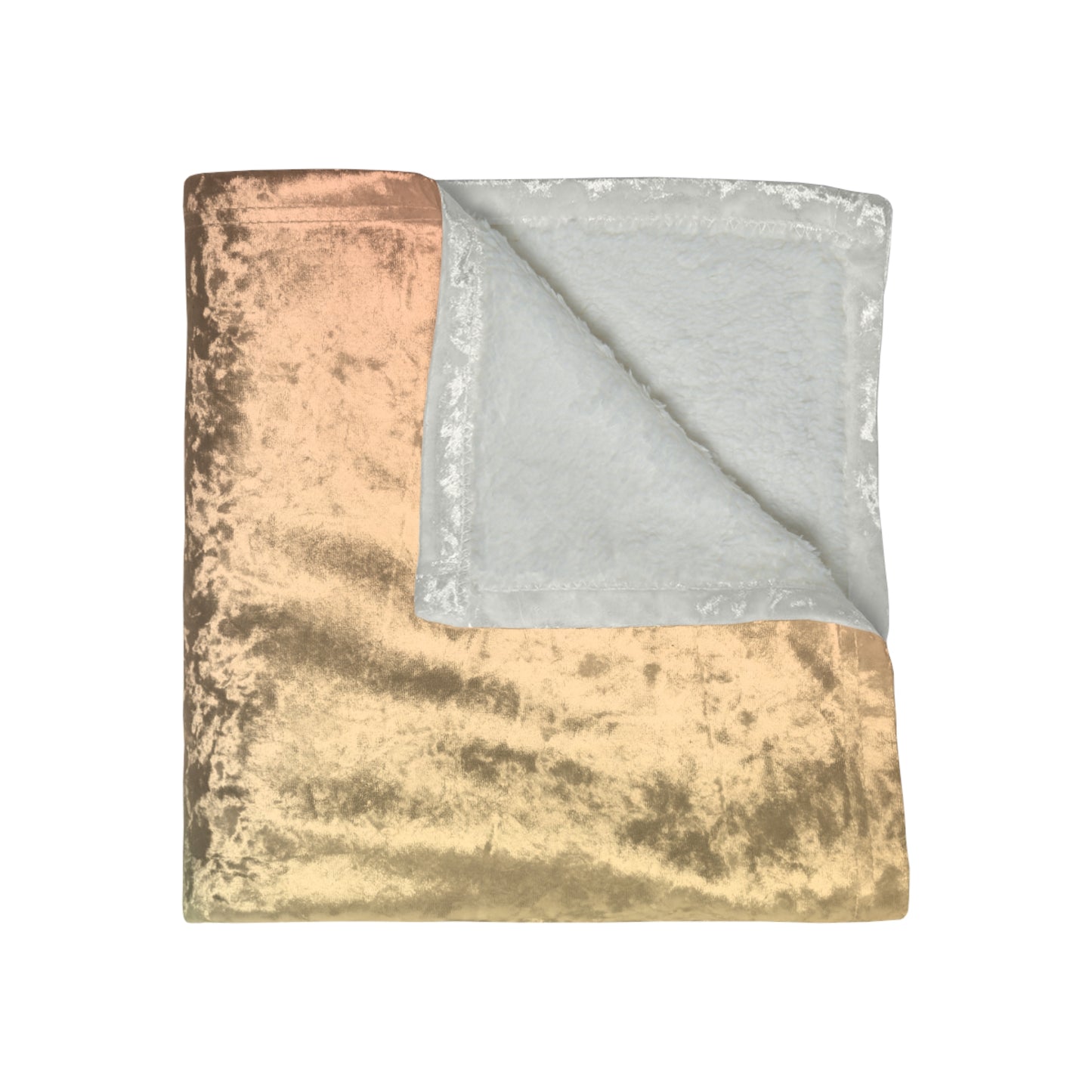 Hot Peach Fade 50" x 60" Crushed Velvet Blanket