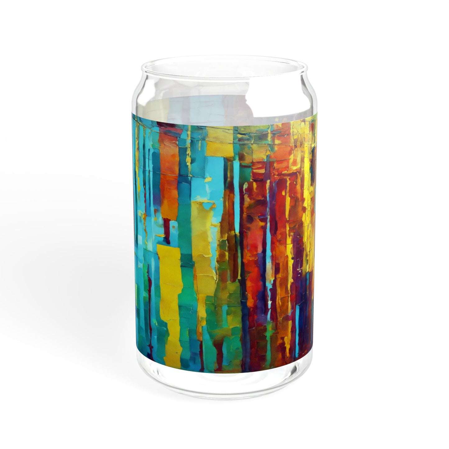 Striped Alpha Sipper Glass, 16oz