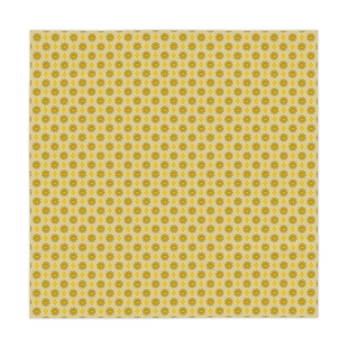 Lemongrass Star-crossed Bodies Tablecloth, 55" x 55"